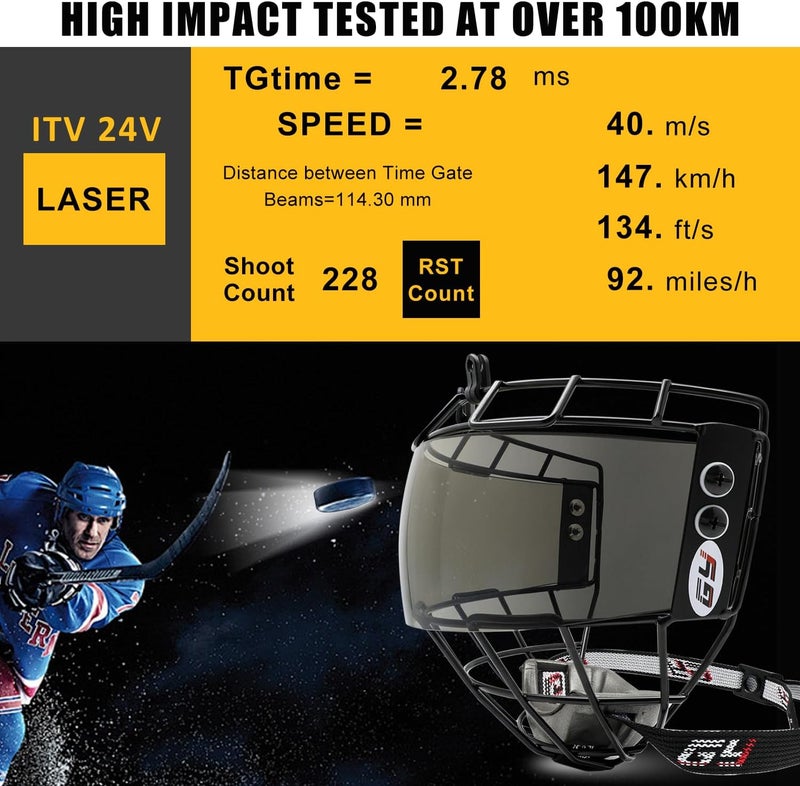 GY Hockey Helmet Cage & Face Shield Protector Combo Ice Hockey Full Face Shield Junior & Youth - Image 2